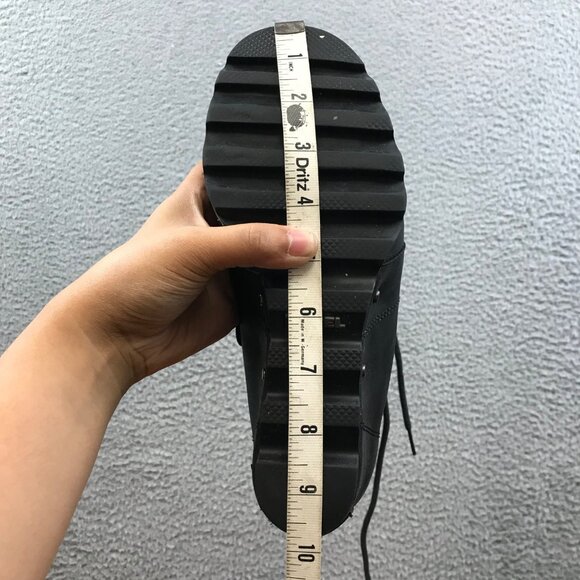 SOREL JOAN OF ARCTIC  BLACK LEATHER HIDDEN WEDGE HEEL ANKLE BOOTS 8.5 - Picture 13 of 16